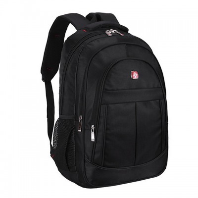 Large Capacity Nylon Zipper Commuter Backpack Daily Black / Blus High-end Customization
