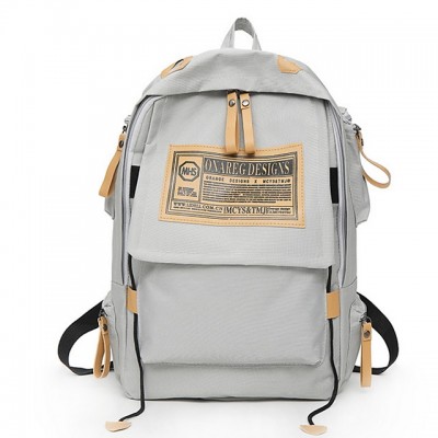 Large Capacity Oxford Zipper Commuter Backpack Daily Black / Red High-end Customization