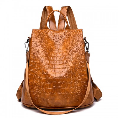 Large Capacity Polyester PU Zipper Commuter Backpack Solid Color High-end Customization