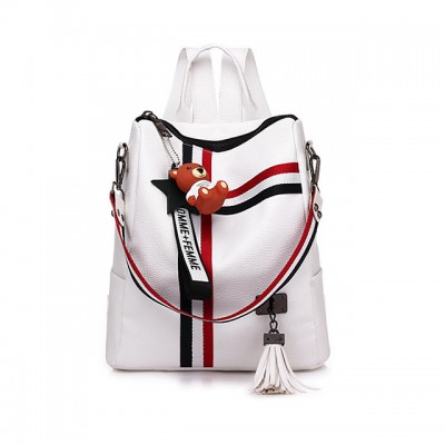 Large Capacity Polyester PU Zipper Commuter Backpack Solid Color High-end Customization