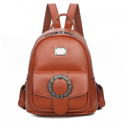 Large Capacity Polyester PU Zipper Commuter Backpack Solid Color High-end Customization