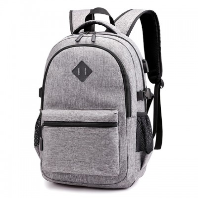 Large Capacity Polyester Zipper Commuter Backpack Daily Black / High-end Customization