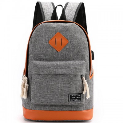 Large Capacity Polyester Zipper Commuter Backpack Daily Black / High-end Customization