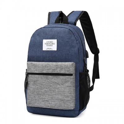 Large Capacity Polyester Zipper Commuter Backpack Solid Color Da High-end Customization