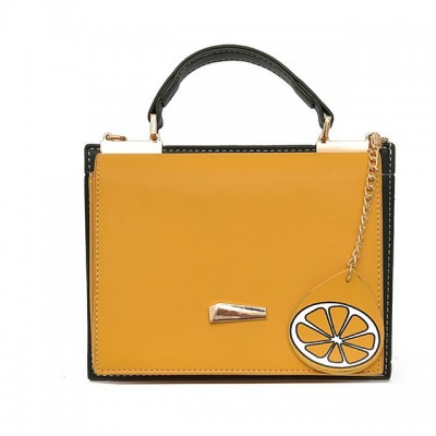 Womens Chain PU Top Handle Bag Solid Color Blushing Pink / High-end Customization