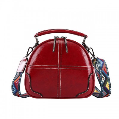 Womens Zipper PU Top Handle Bag Solid Color Red / Brown / High-end Customization