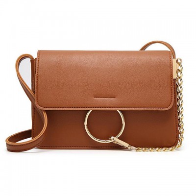 Womens Polyester / PU Crossbody Bag Solid Color Black / Br High-end Customization