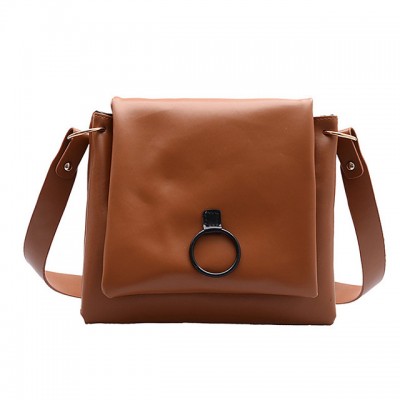 Womens Polyester / PU Crossbody Bag Solid Color Black / Br High-end Customization