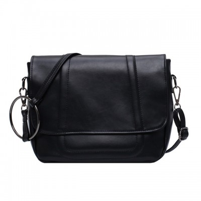 Womens Polyester / PU Crossbody Bag Solid Color Black / Br High-end Customization