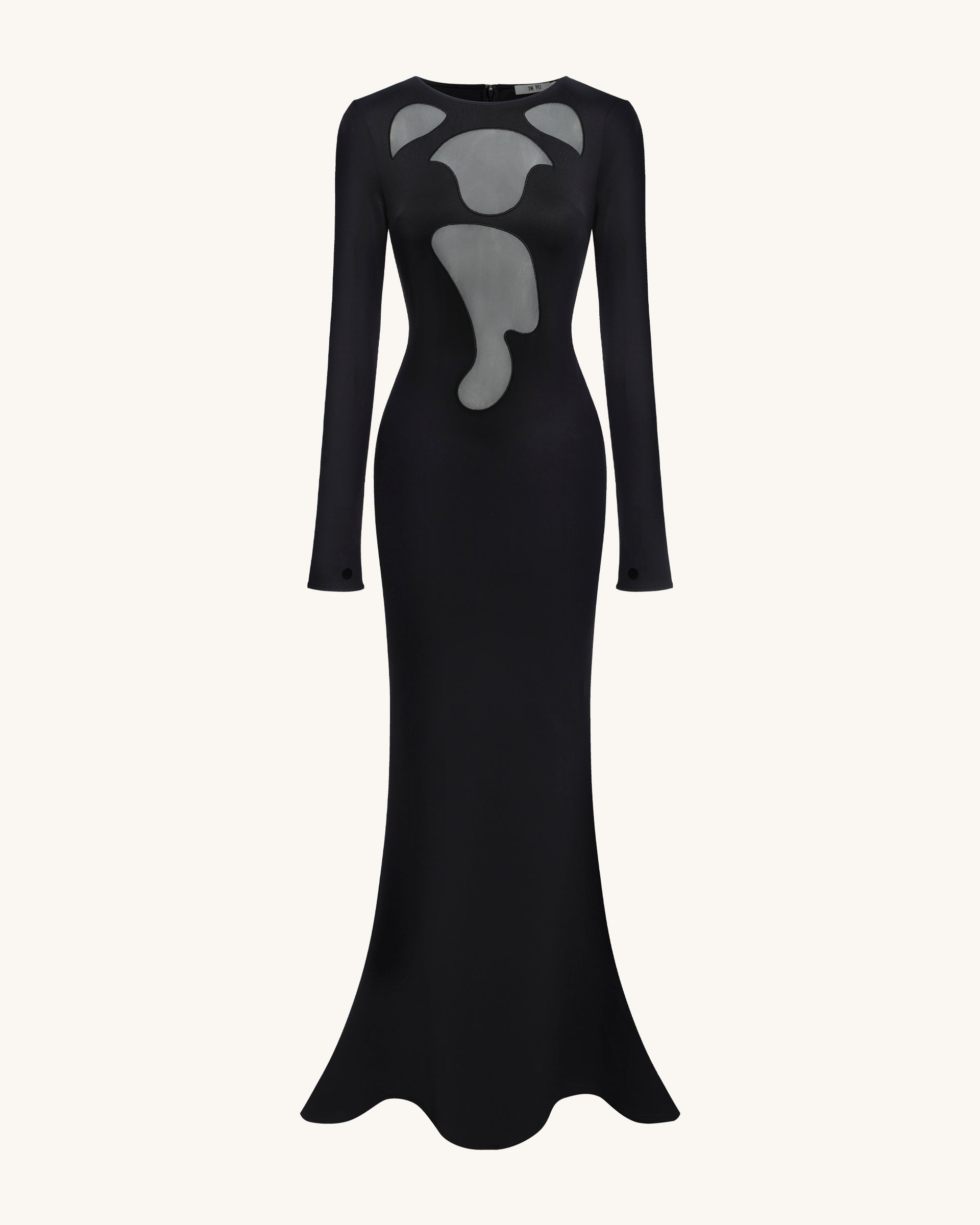 Ava Cutout Bodycon Gown - Black