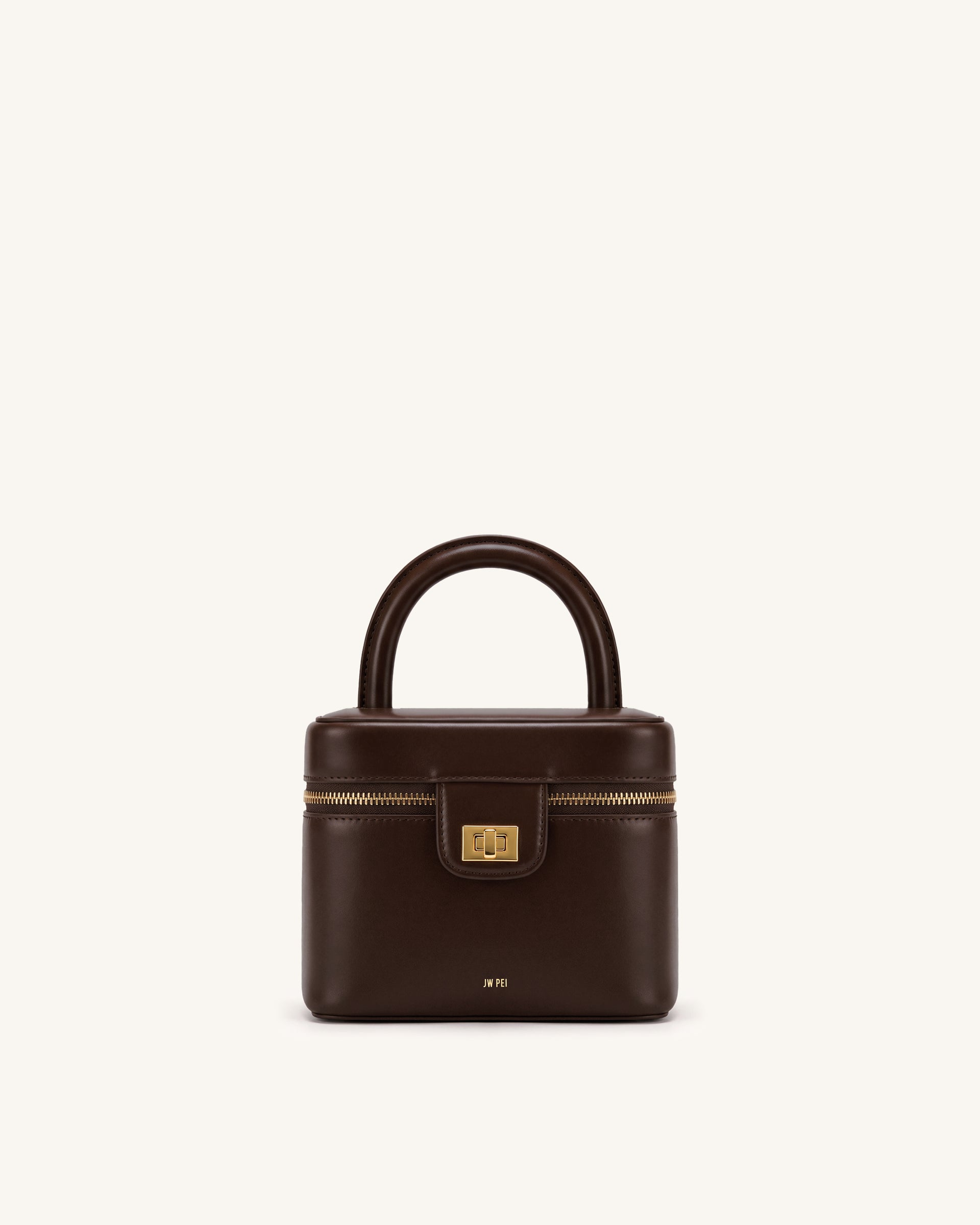 Cosima Vanity Case - Chocolate Brown
