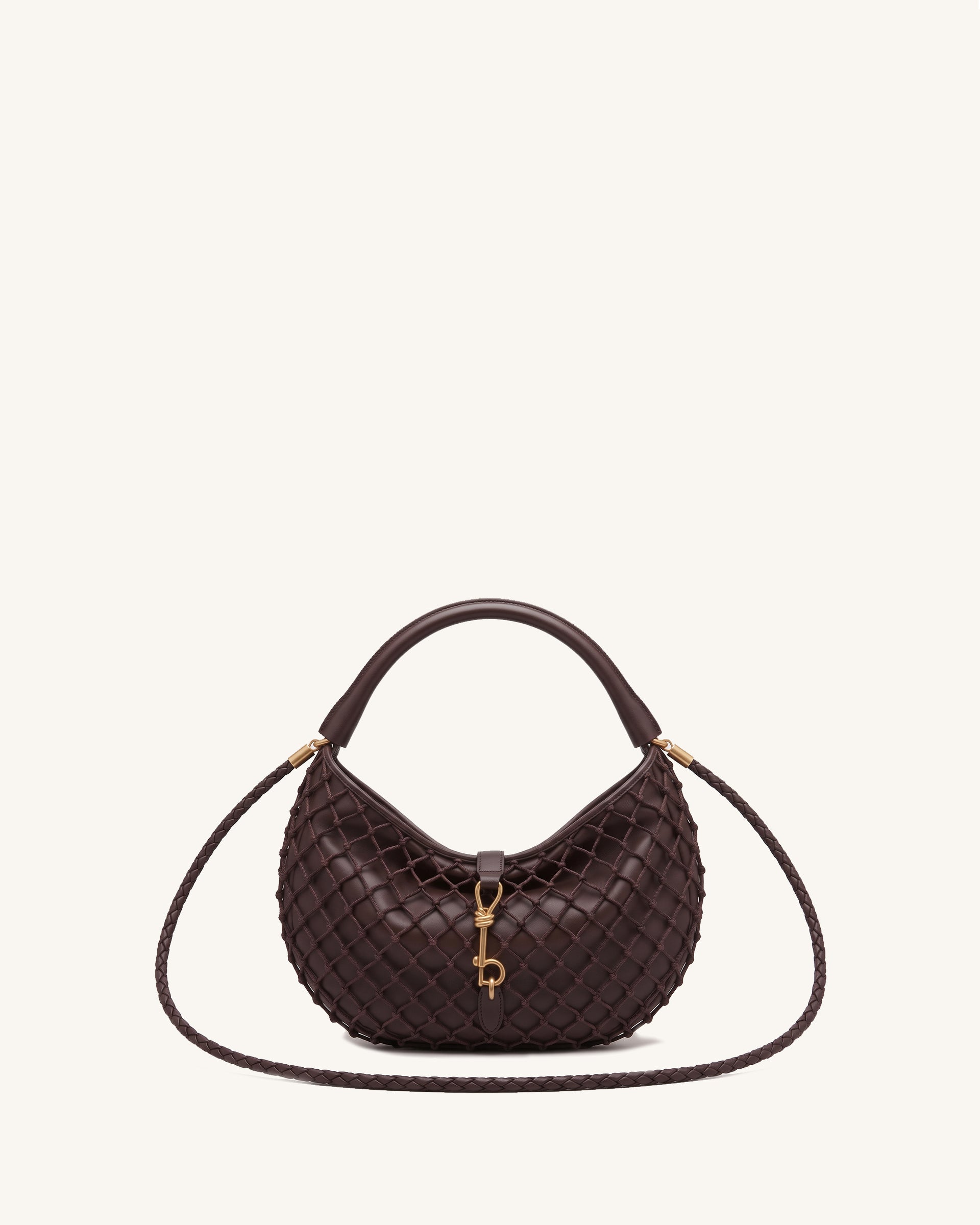 Juliette Braided Hobo Bag - Brown