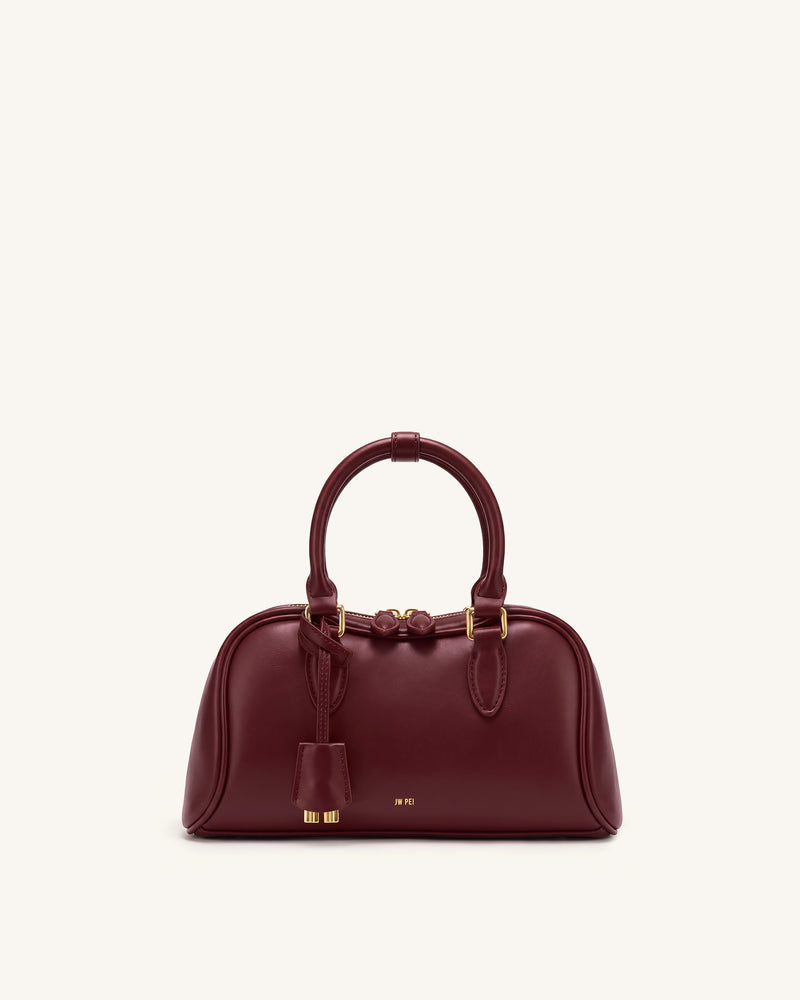 Stella Wallet - Burgundy Grained Vegan Leather