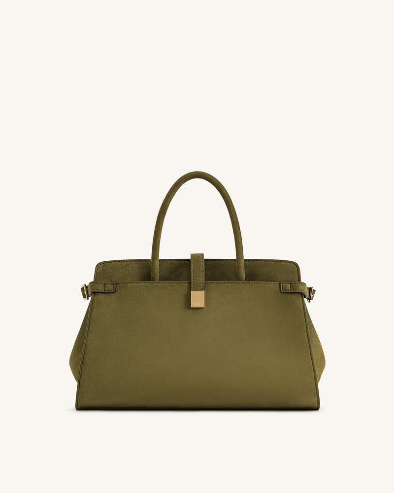 Quinn Phone Bag - Dark Green Croc