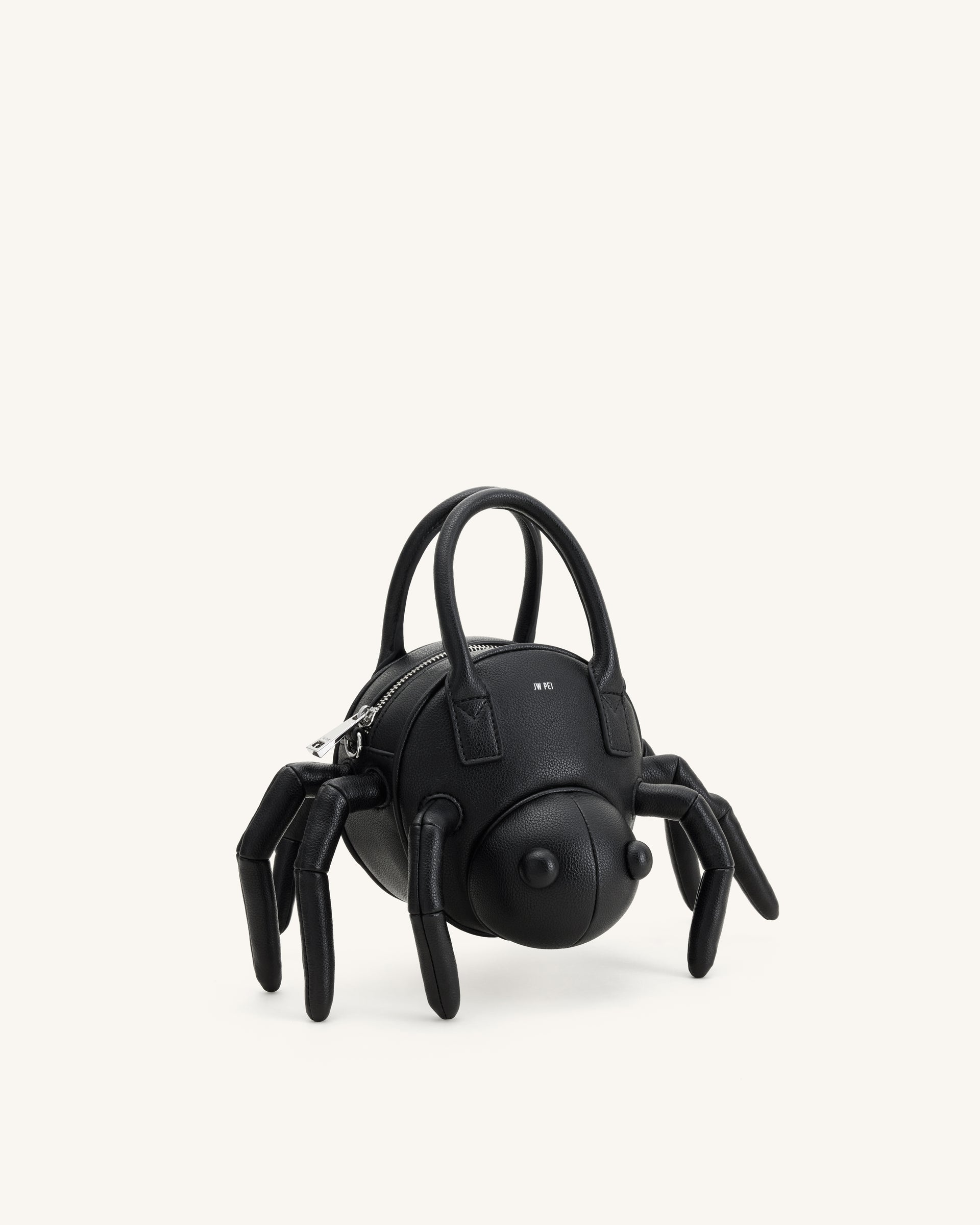 Siena Spider Shaped Top Handle Bag - Black