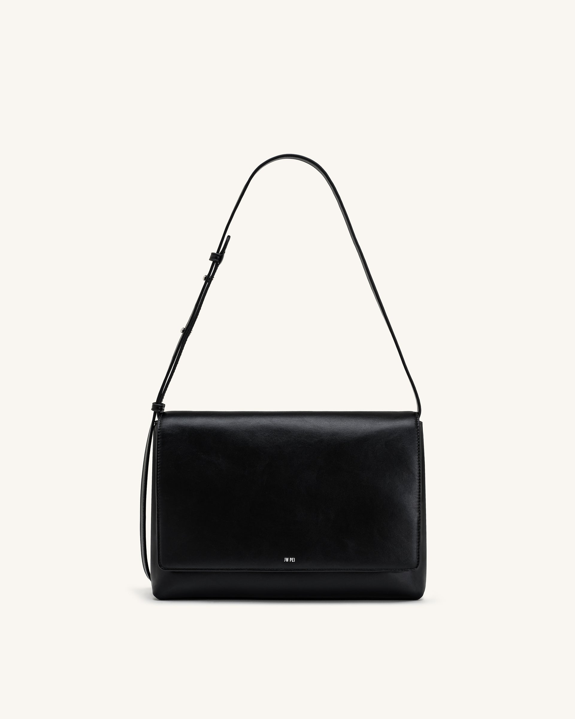 Isolde Flap Shoulder Bag - Black