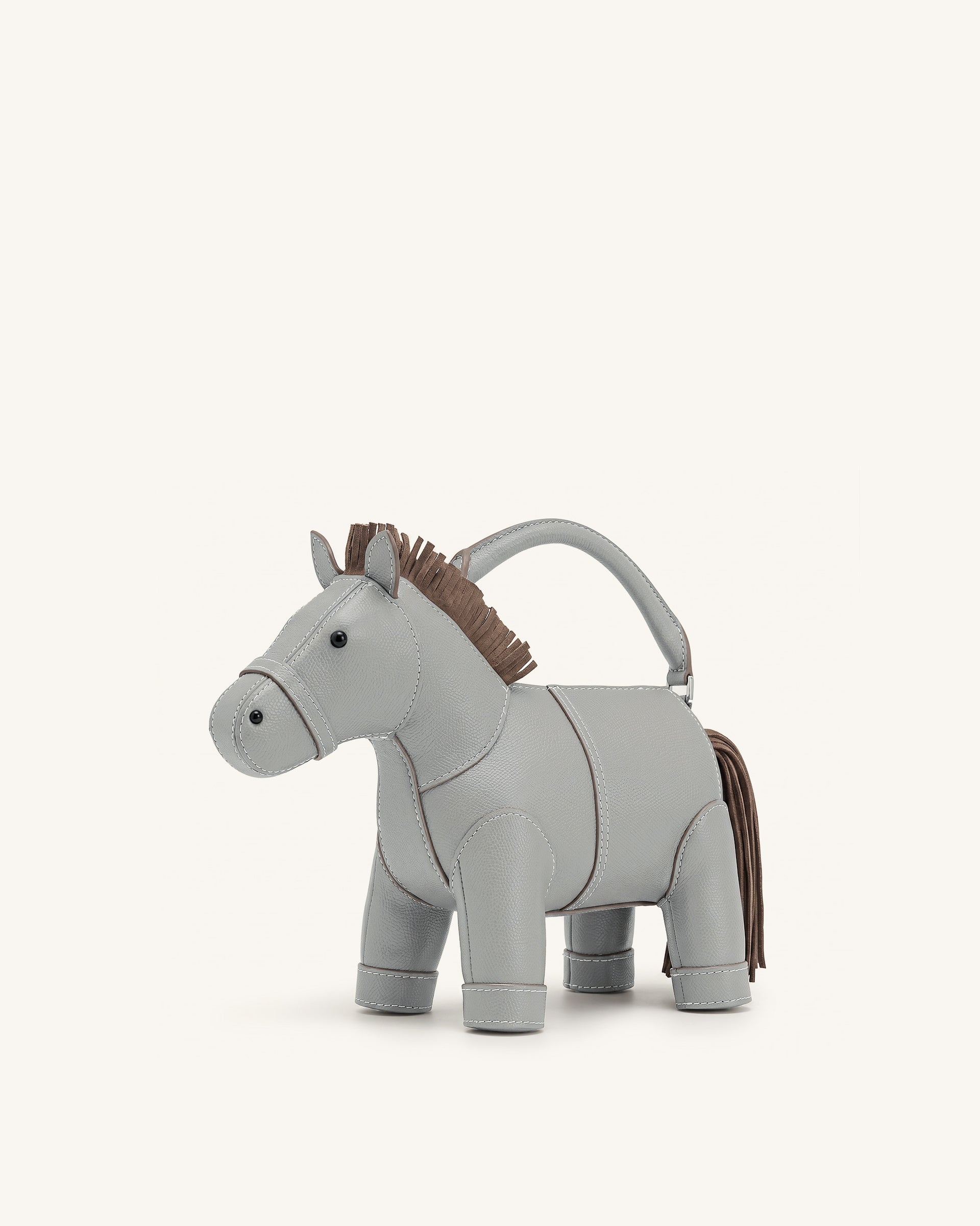 Harper Horse Top Handle Bag - Grey