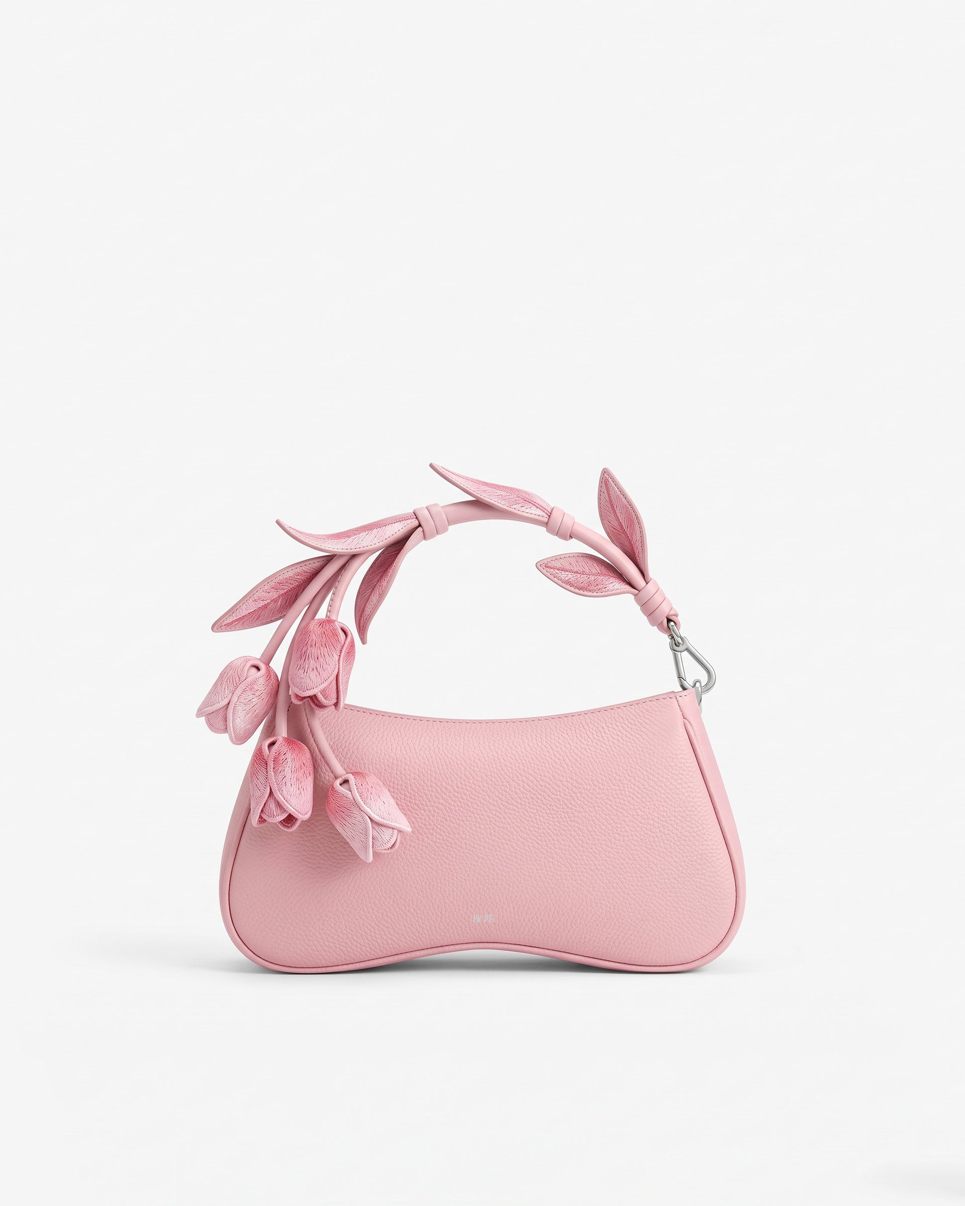 Eva Tulip Hanging Floral Top Handle Bag – Pink
