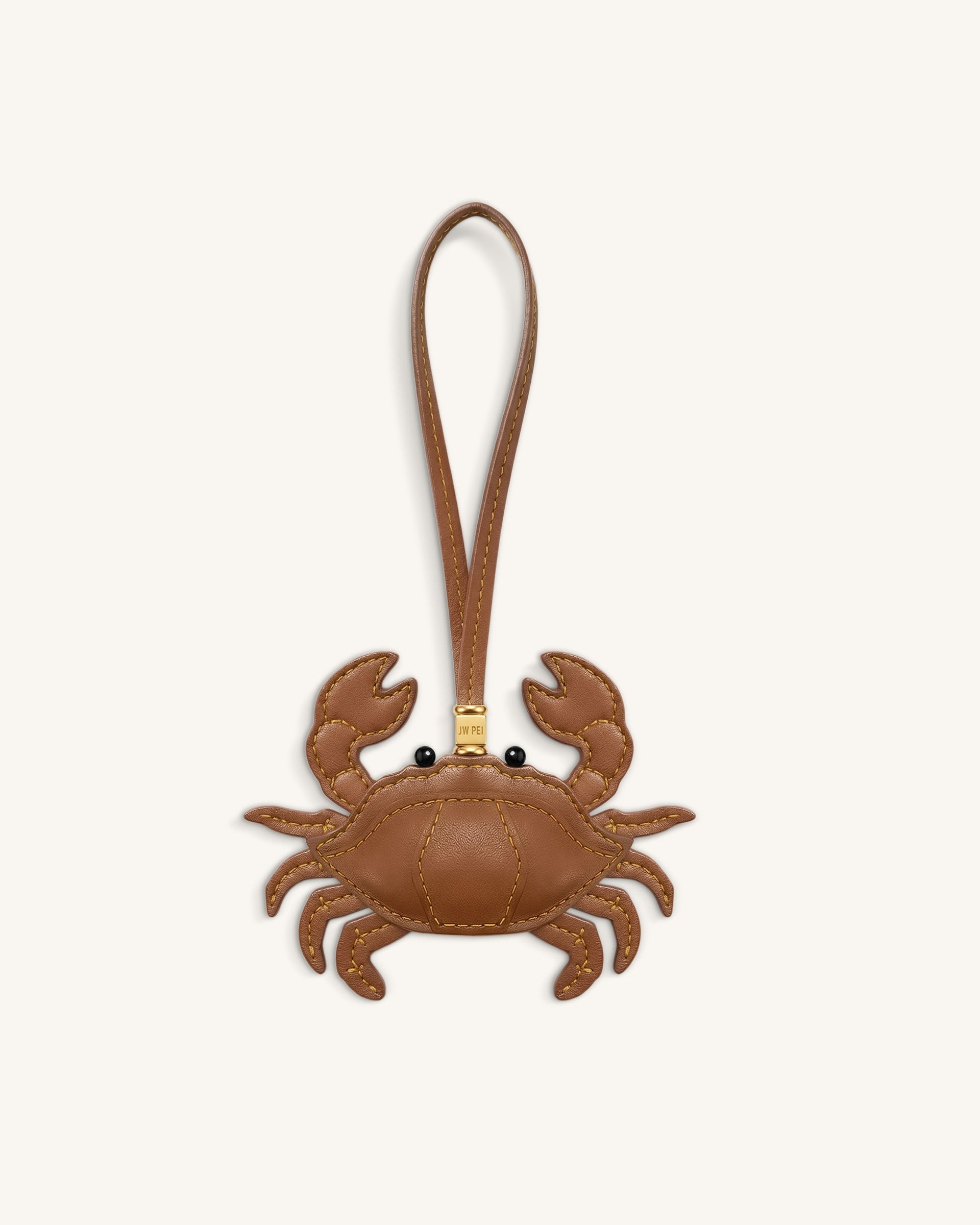 Crab Bag Charm - Brown