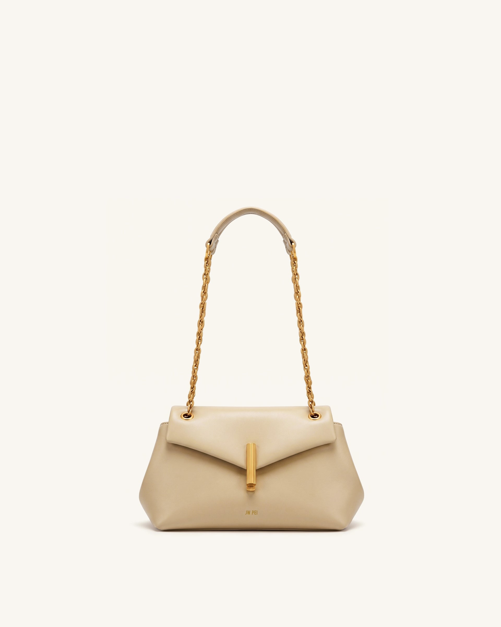 Valerie Chain Flap Shoulder Bag - Khaki